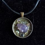 Amulet with Amethyst crystal 1