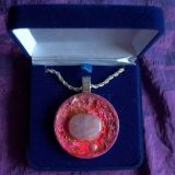 Amuleto con cristallo di quarzo rosa 2