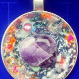 Amulet with Amethyst crystal 6